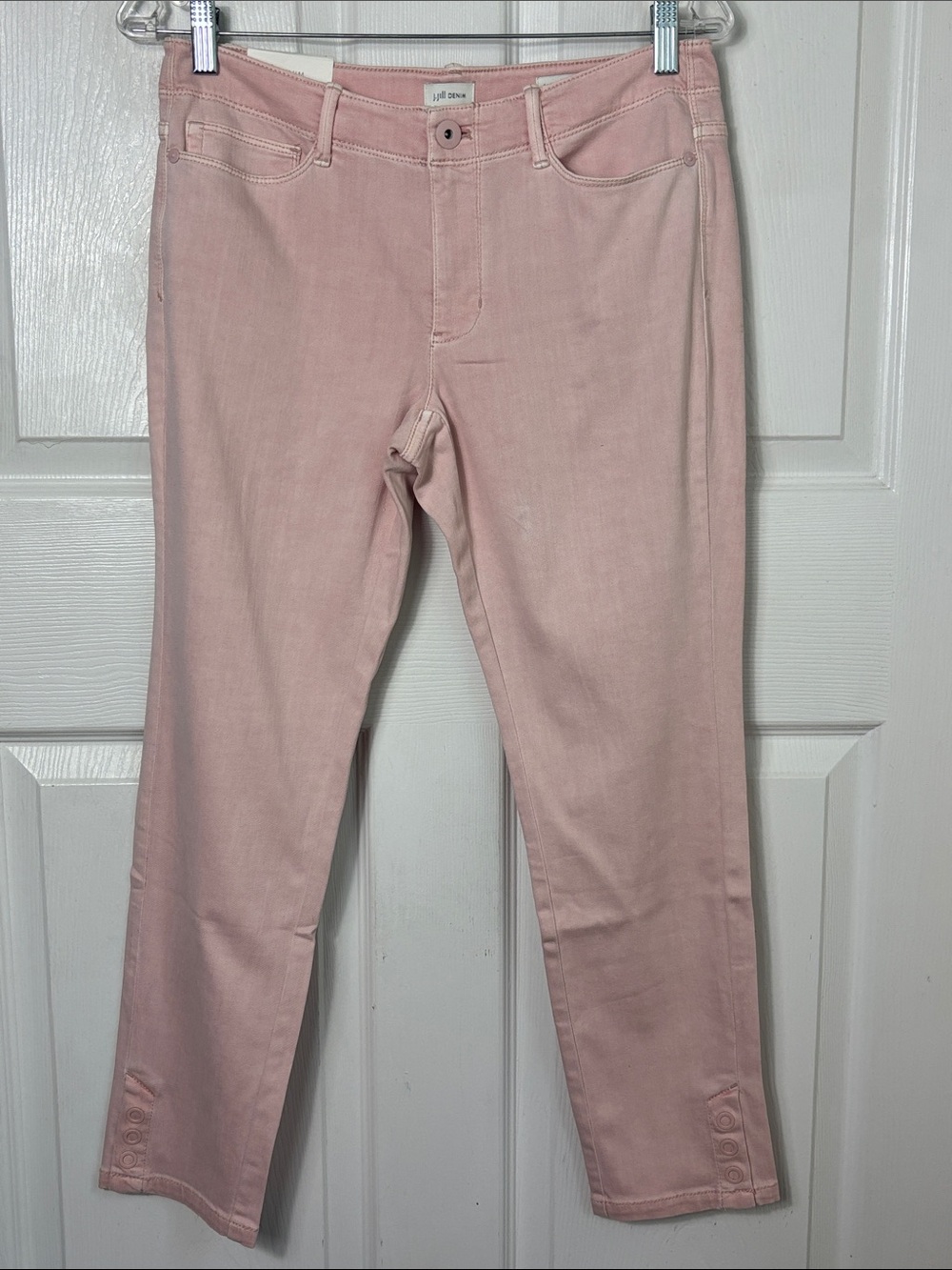 New NWT j.Jill Denim Authentic Fit Slim Ankle Light Rosewater Pink jeans size 6P